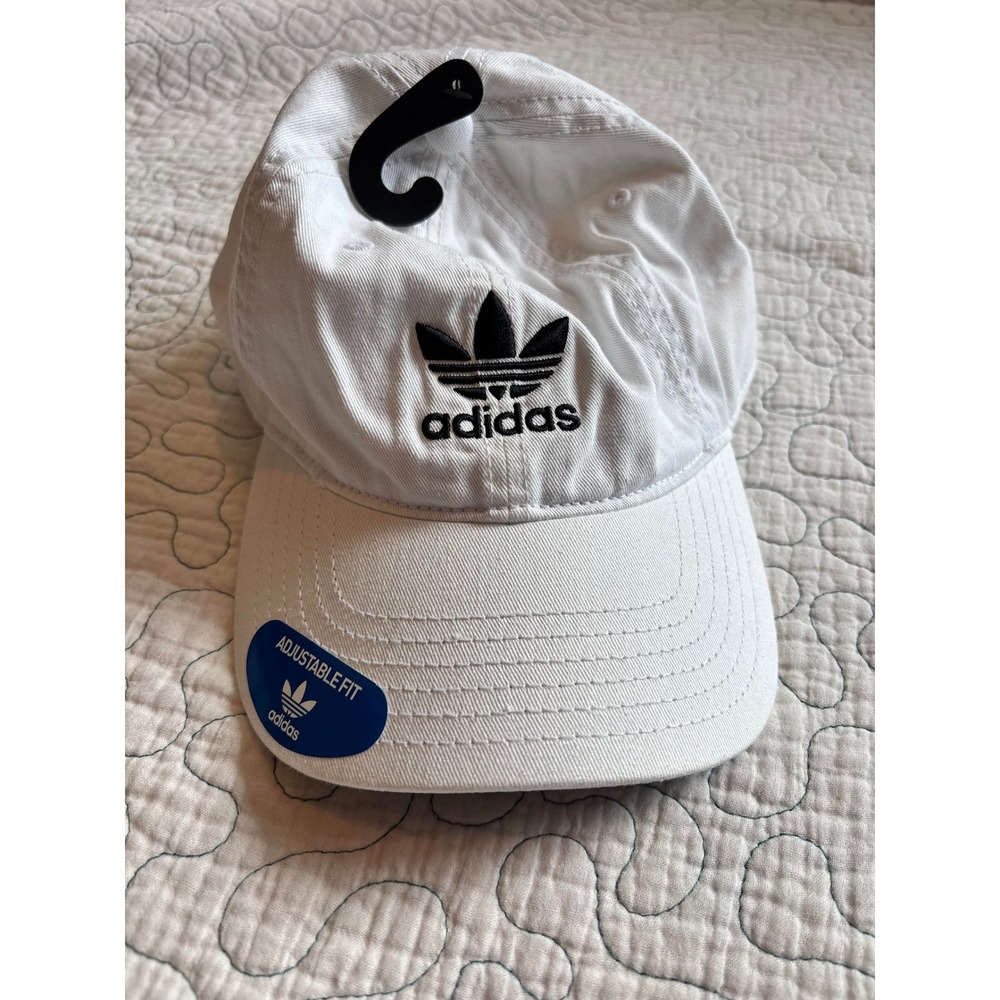 Adidas Originals Trefoil‎ Baseball Cap White Black Adjustable